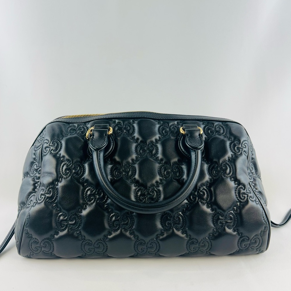 Gucci Matelasse Boston Handbag - Picture 2 of 12